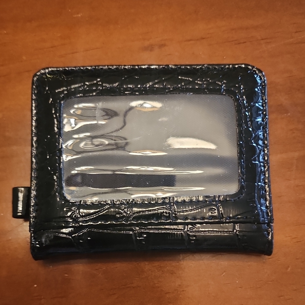 Black Crocodile Pattern Wallet